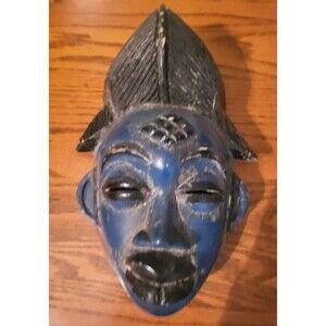 Punu Lumbo Maiden Spirit Mask African Gabon